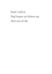 Sand i milevis