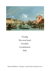 Bernardo Bellotto - Venedig - Canal Grande ved Santa Croce